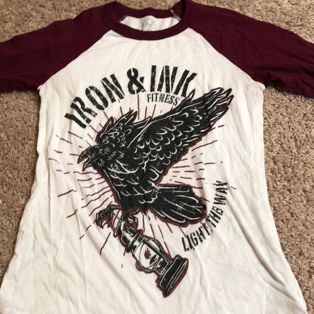 Iron and Ink fitted 3/4 sleeve shirt